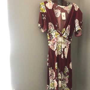 Floral Wrap Dress